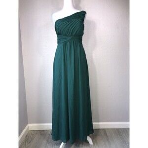 Morilee Formal One Shoulder Dress Size 4 Women Evening Gown Party Long Maxi N36